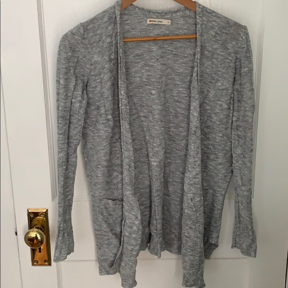Gray cardigan